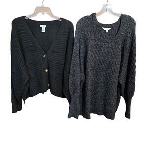 Women's 4X Sweaters Cardigans Pullovers Wholesale Bulk Lot of 2 4XL 26W 28W